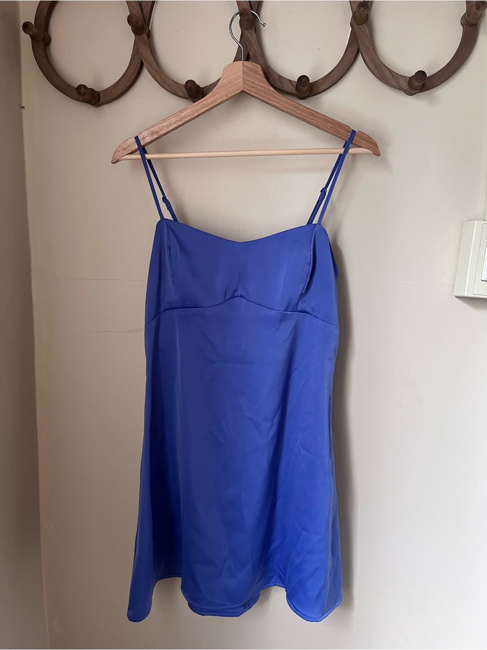 Lavender Satin Slip Dress